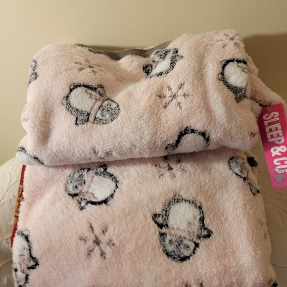 Sleep& Co. Other - NWT. Pink fuzzy pajamas with penguin.